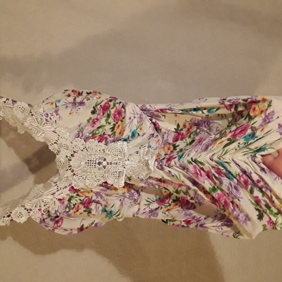 **DONATED** Buttery soft floral tank - Picture 2 of 5